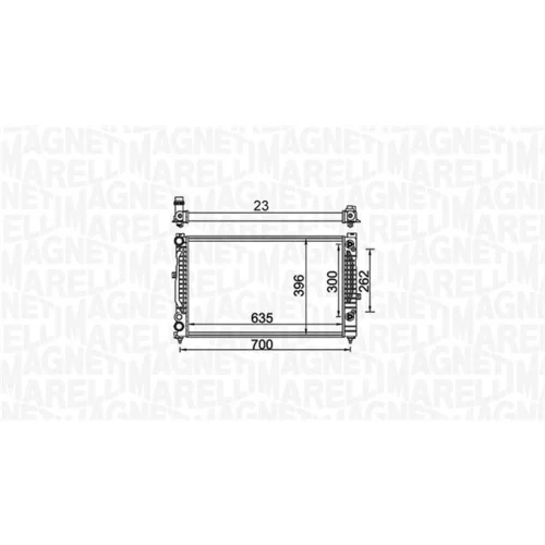 Chladič motora 350213157600 (MAGNETI MARELLI) - obr. 1