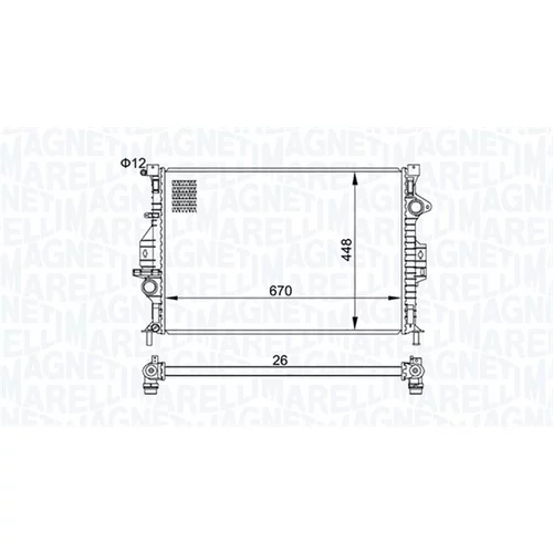 Chladič motora 350213158700 (MAGNETI MARELLI) - obr. 1