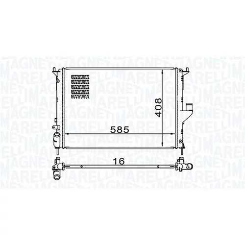 Chladič motora MAGNETI MARELLI 350213160900