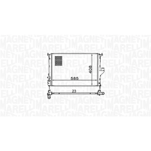 Chladič motora 350213160900 (MAGNETI MARELLI) - obr. 1