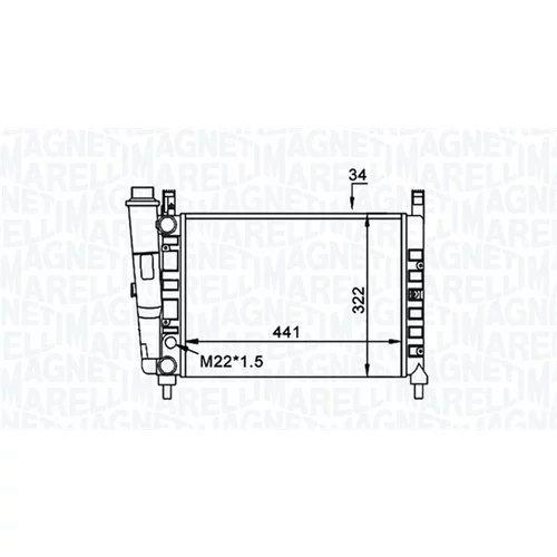 Chladič motora 350213162300 (MAGNETI MARELLI)