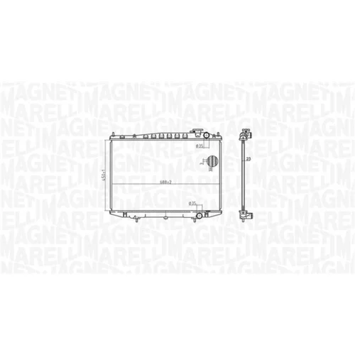 Chladič motora 350213174500 (MAGNETI MARELLI) - obr. 1