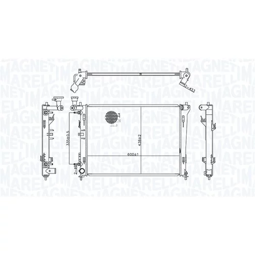 Chladič motora MAGNETI MARELLI 350213176600