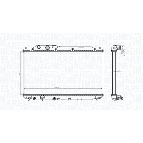 Chladič motora 350213178700 (MAGNETI MARELLI) - obr. 1
