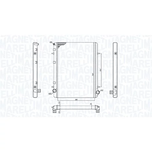 Chladič motora 350213195900 (MAGNETI MARELLI) - obr. 1
