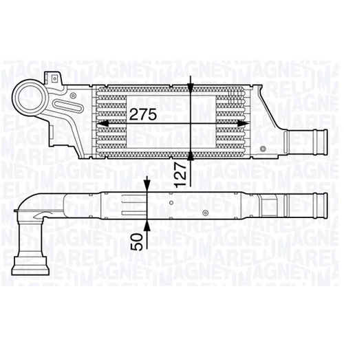 Chladič plniaceho vzduchu MAGNETI MARELLI 351319201880
