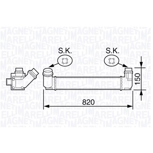 Chladič plniaceho vzduchu MAGNETI MARELLI 351319203590
