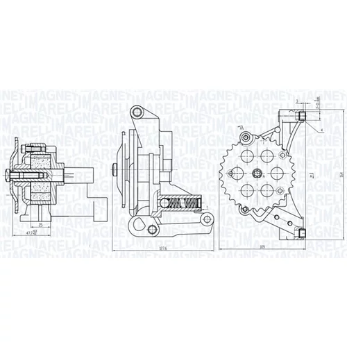 Olejové čerpadlo MAGNETI MARELLI 351516000032