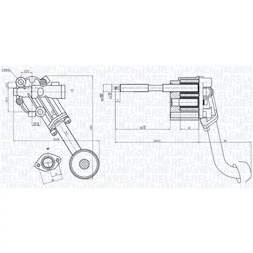 Olejové čerpadlo 351516000037 (MAGNETI MARELLI) - obr. 1