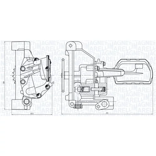 Olejové čerpadlo 351516000053 (MAGNETI MARELLI) - obr. 1