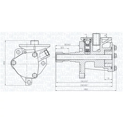 Olejové čerpadlo 351516000068 (MAGNETI MARELLI) - obr. 1