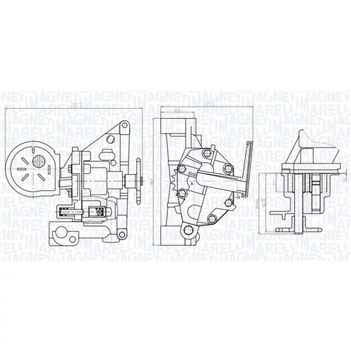 Olejové čerpadlo 351516000076 (MAGNETI MARELLI) - obr. 1