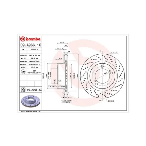 Brzdový kotúč MAGNETI MARELLI 360406098302