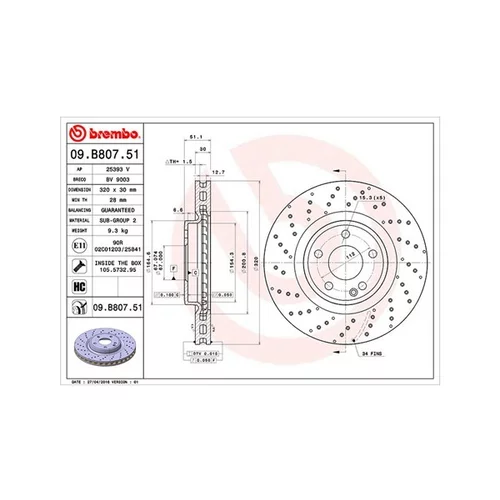 Brzdový kotúč 360406114801 (MAGNETI MARELLI)