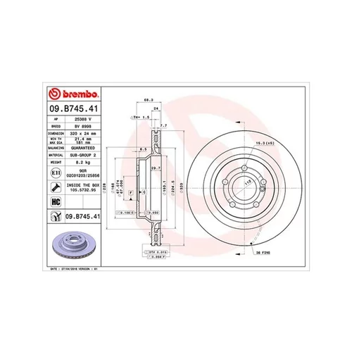 Brzdový kotúč MAGNETI MARELLI 360406117001