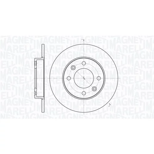 Brzdový kotúč MAGNETI MARELLI 361302040111