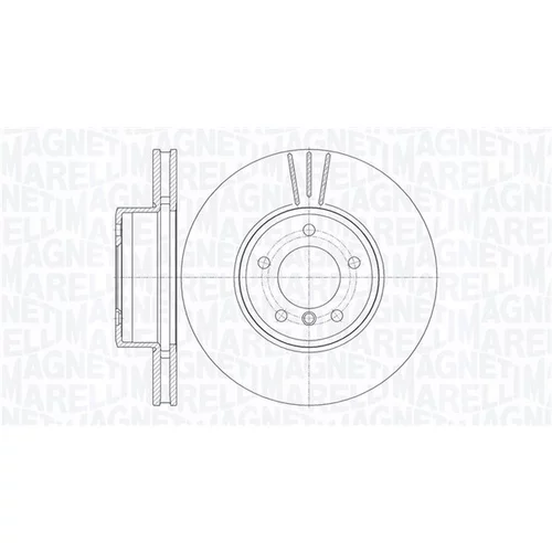 Brzdový kotúč MAGNETI MARELLI 361302040150