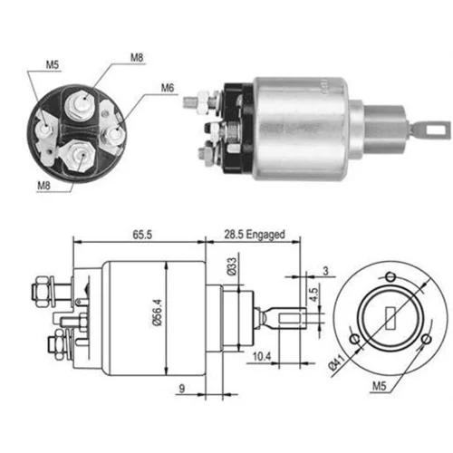 Elektromagnetický spínač pre štartér MAGNETI MARELLI 940113050048
