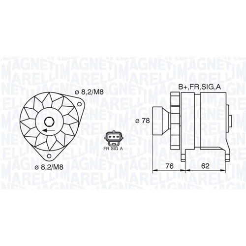 Alternátor MAGNETI MARELLI 063380010010