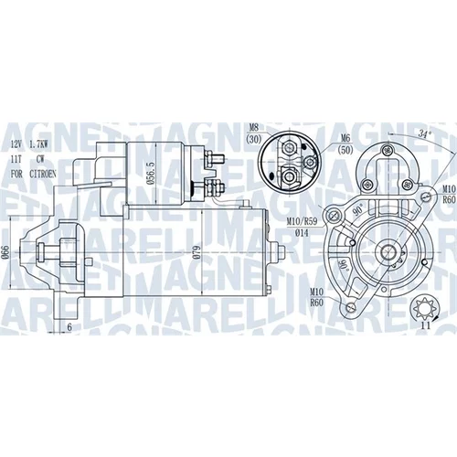 Štartér MAGNETI MARELLI 063721177010