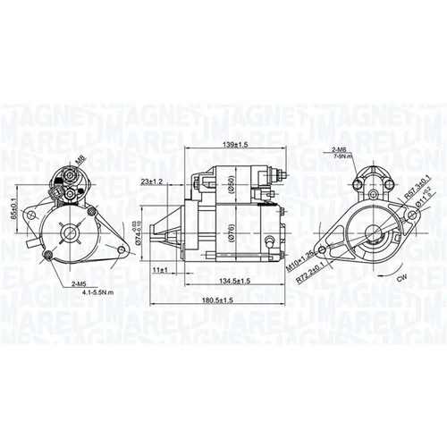 Štartér 063721299010 (MAGNETI MARELLI) - obr. 1