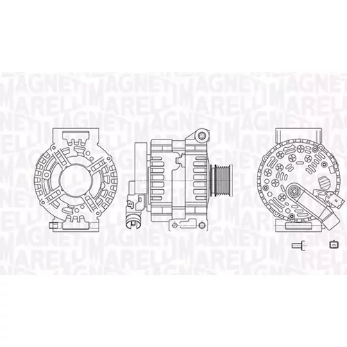 Alternátor MAGNETI MARELLI 063737477110