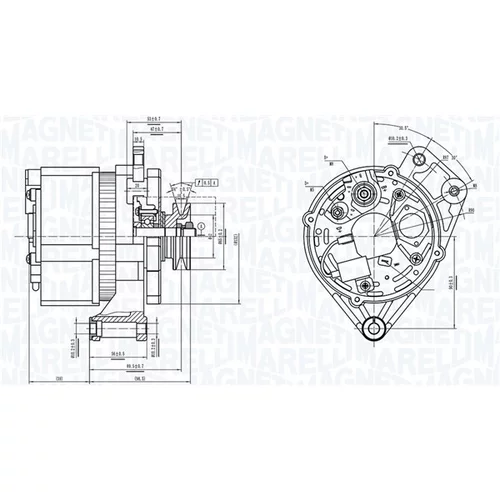 Alternátor 063739061010 (MAGNETI MARELLI)