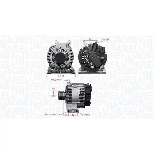 Alternátor MAGNETI MARELLI 063739065010