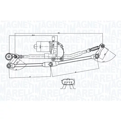 Systém čistenia skiel MAGNETI MARELLI 064351765010