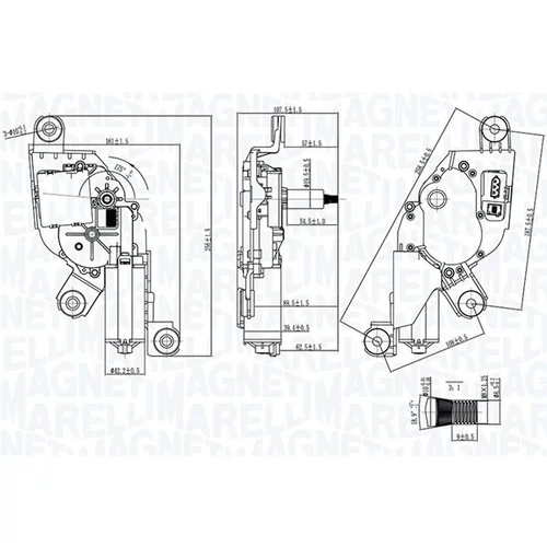 Motor stieračov MAGNETI MARELLI 064371000010