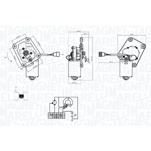 Motor stieračov 064374900010 (MAGNETI MARELLI)