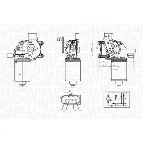 Motor stieračov MAGNETI MARELLI 064376700010