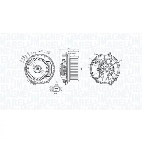 Vnútorný ventilátor 069412245010 (MAGNETI MARELLI) - obr. 1
