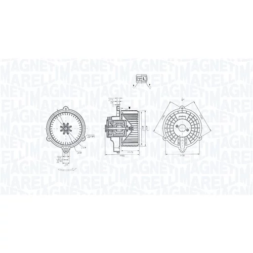 Vnútorný ventilátor MAGNETI MARELLI 069412384010