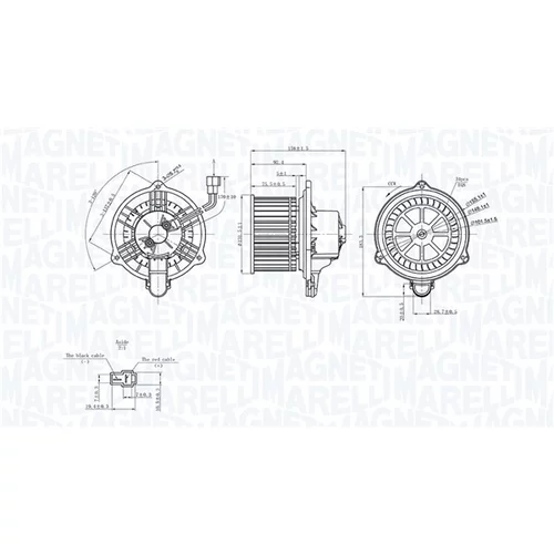 Vnútorný ventilátor MAGNETI MARELLI 069412752010