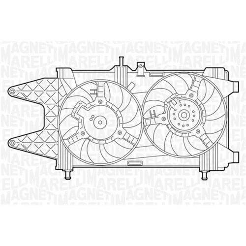 Ventilátor chladenia motora MAGNETI MARELLI 069422013010