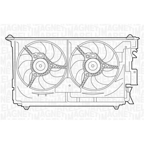 Ventilátor chladenia motora MAGNETI MARELLI 069422284010