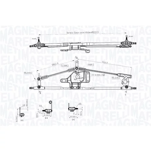 Mechanizmus stieračov 085570717010 (MAGNETI MARELLI) - obr. 2
