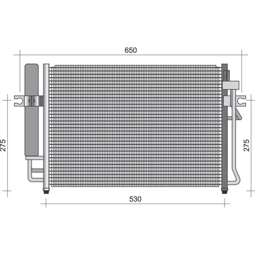 Kondenzátor klimatizácie MAGNETI MARELLI 350203356000
