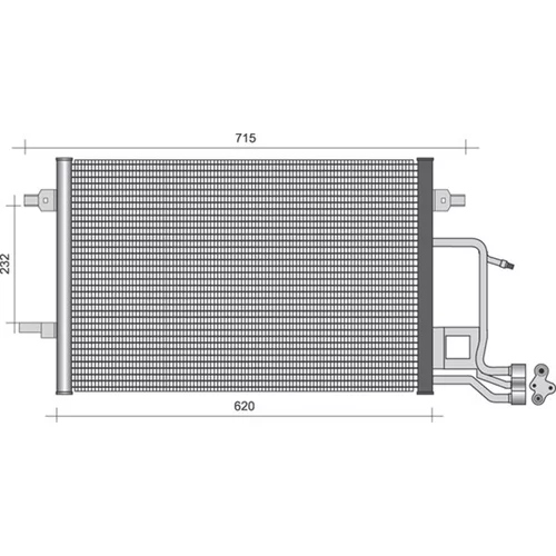 Kondenzátor klimatizácie MAGNETI MARELLI 350203362000