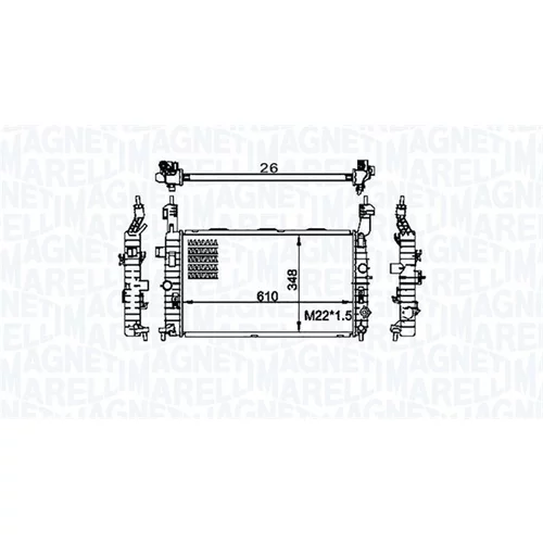 Chladič motora 350213155800 (MAGNETI MARELLI) - obr. 1