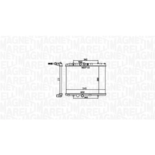 Chladič motora MAGNETI MARELLI 350213156100