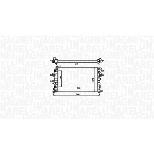 Chladič motora 350213161700 (MAGNETI MARELLI) - obr. 1
