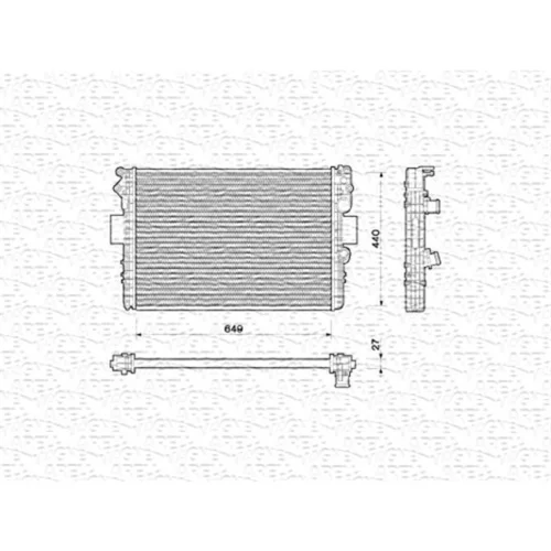 Chladič motora 350213169000 (MAGNETI MARELLI) - obr. 1