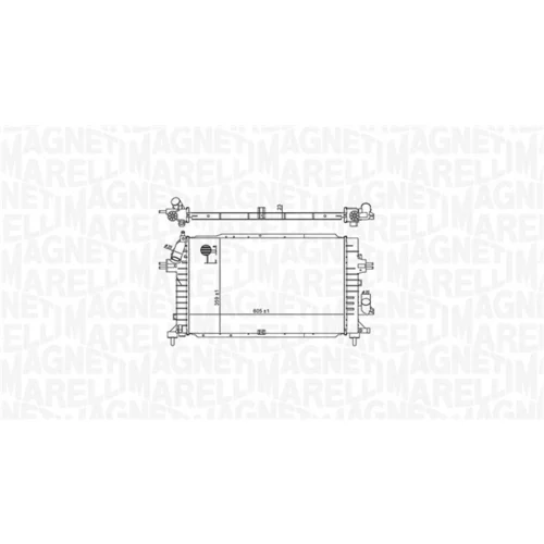 Chladič motora 350213176100 (MAGNETI MARELLI) - obr. 1