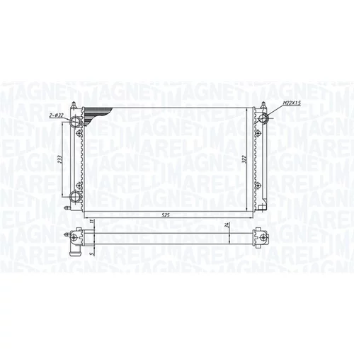 Chladič motora MAGNETI MARELLI 350213187500