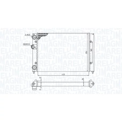 Chladič motora 350213187700 (MAGNETI MARELLI) - obr. 1