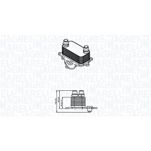 Chladič motorového oleja MAGNETI MARELLI 350300004700