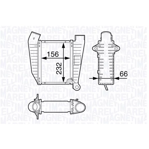 Chladič plniaceho vzduchu 351319202450 (MAGNETI MARELLI)