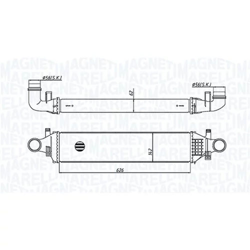 Chladič plniaceho vzduchu MAGNETI MARELLI 351319205400